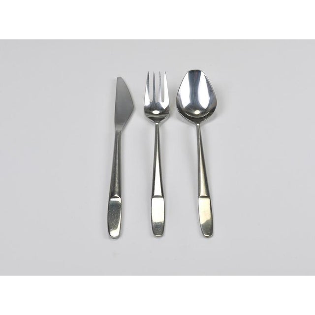 Silver Model 2070 Flatware Cutlery by Helmut Alder for Amboss, Austria, 1960s, Set of 3 For Sale - Image 8 of 13