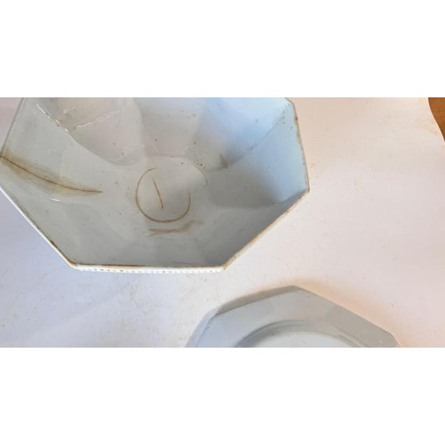 French Ceramic Tableware Set with Beads attributed to Creil Montereau, 19th Century, Set of 3 For Sale - Image 13 of 18