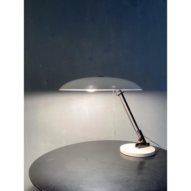 Industrial Industrial Dutch Table Lamp from Nedalo, 1950s For Sale - Image 3 of 9