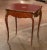 Mid 19th Century 19th Century French Louis XV Walnut Marquetry Side Table With Leather Top For Sale - Image 5 of 9