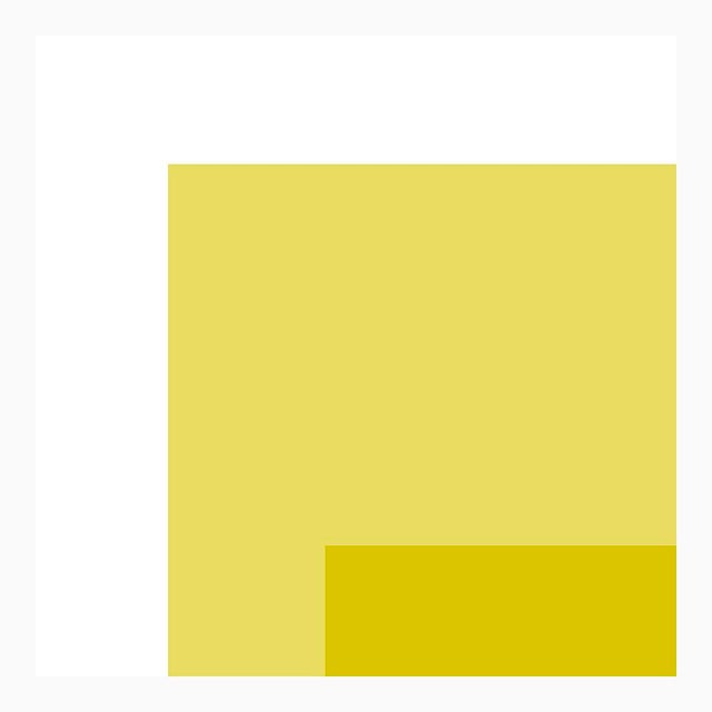 The Interaction of Light Celery and Warm Yellow Fine Art Print 25" X 30" by Liz Roache For Sale - Image 4 of 5