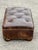 Brown Foot Stool in Brown Leather For Sale - Image 8 of 14