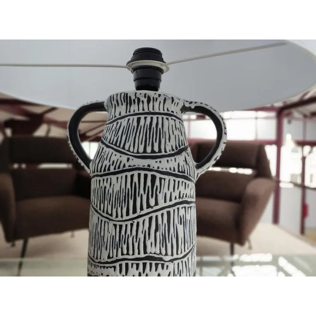 Vintage Table Lamp in Ceramic, 1950s For Sale - Image 3 of 6