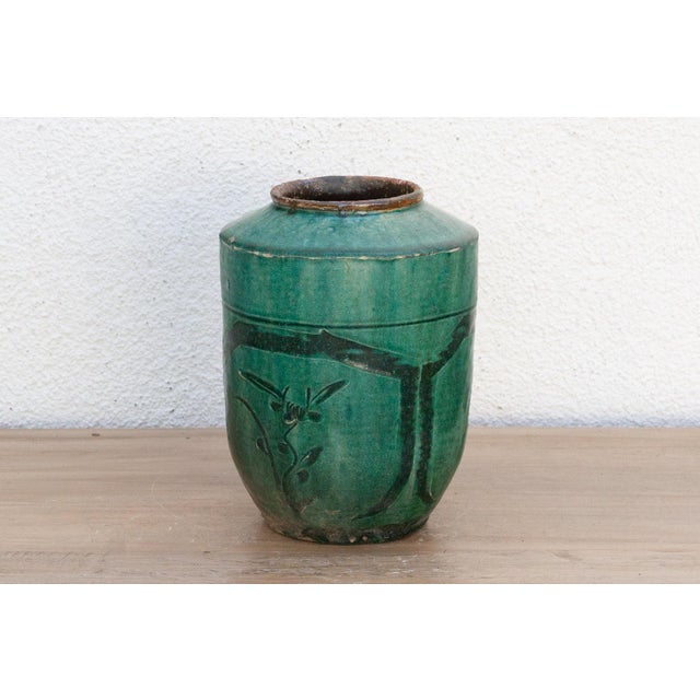 Chinese Chinese Wingbloom Glaze Green Vase For Sale - Image 3 of 8