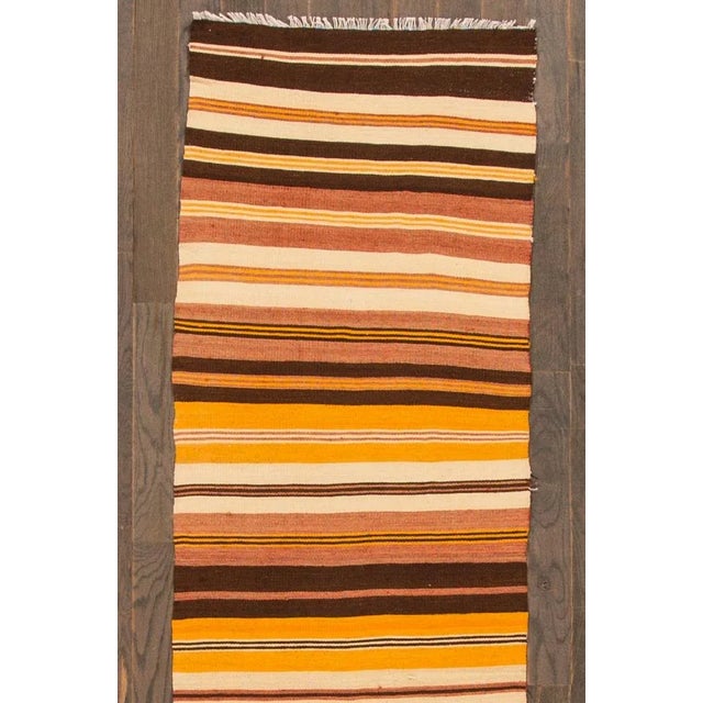 Vintage Kilim Rug, 2'2" X 8' For Sale - Image 4 of 7