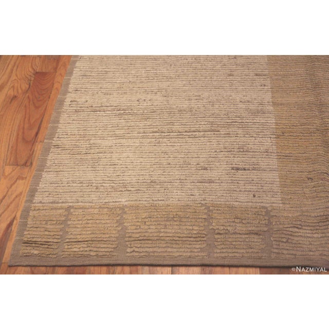 Nazmiyal Collection Soft Colors Modern Abstract Design Rug For Sale - Image 4 of 7