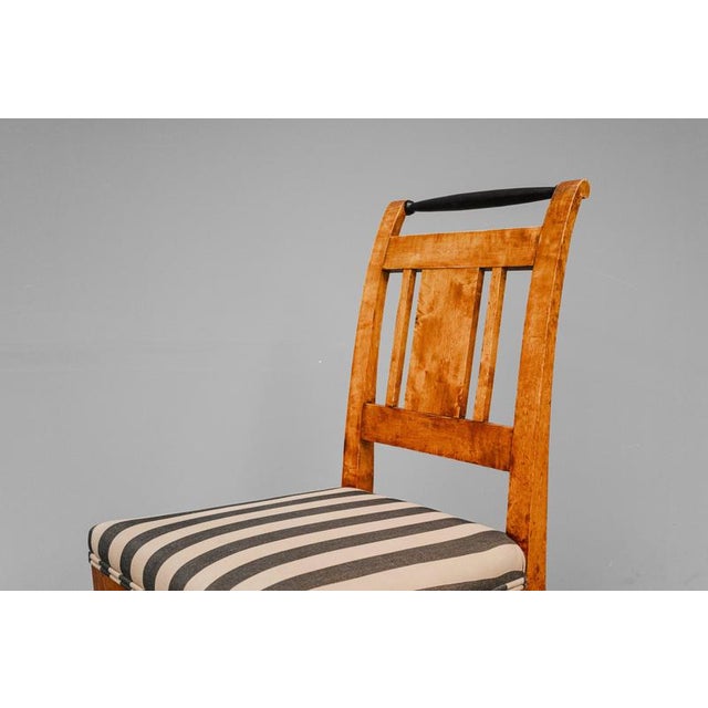 19th Century Biedermeier Chairs in Birch, Set of 6 For Sale - Image 17 of 18
