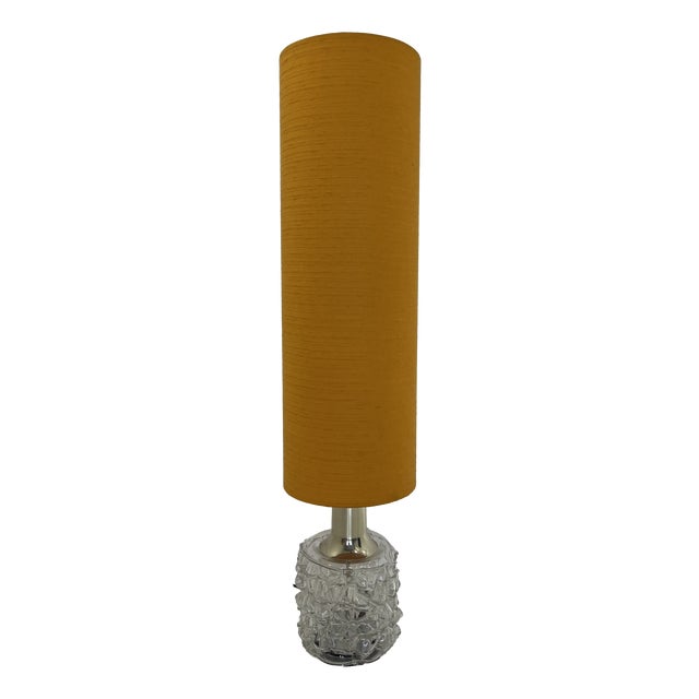 Vintage Bubble Glass and Chrome Lamp from Doria Leuchten, Germany, 1960s For Sale