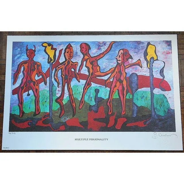 Abstract George Andreas Signed Ltd. Ed. Lithograph For Sale - Image 3 of 5