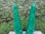 Pair of Large Carved Wood Faux Malachite Obelisks For Sale In Houston - Image 6 of 12