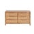 Eldridge Wood Dresser With Six Drawers by Loomlan For Sale - Image 4 of 6
