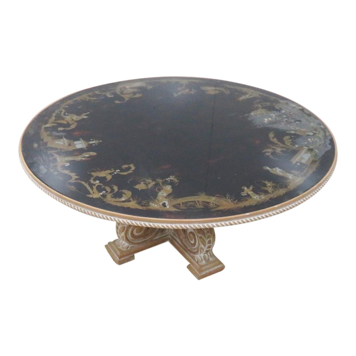 Chinoiserie Eglomise Glass Top Coffee Table Chairish Chinoiserie Eglomise Glass Top Coffee Table Chairish