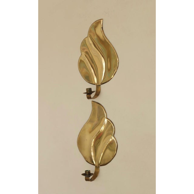 Mid-Century Modern Swedish Brass Sconces, Set of 2 For Sale - Image 14 of 18
