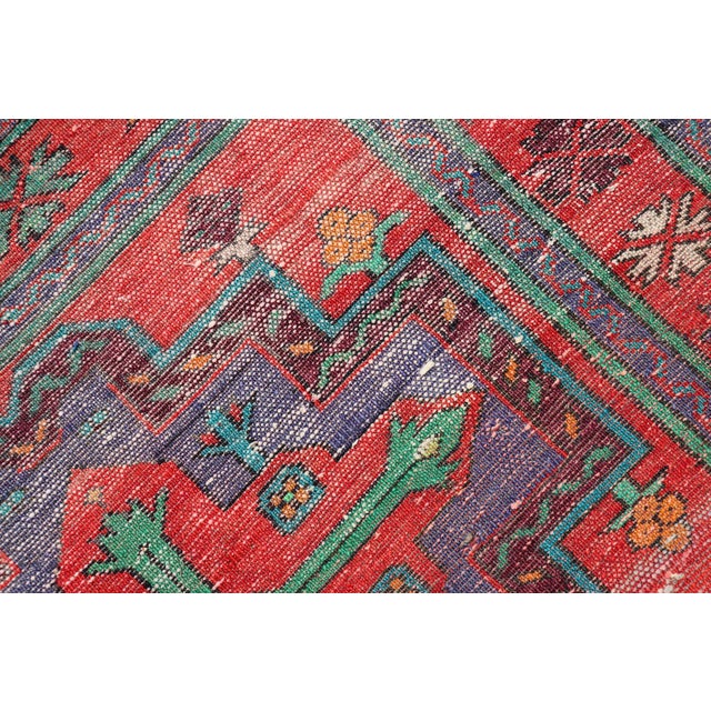 Vintage Caucasian Kazak Rug With Triple Geometric Medallions 4'1 X 7'0 For Sale - Image 13 of 13
