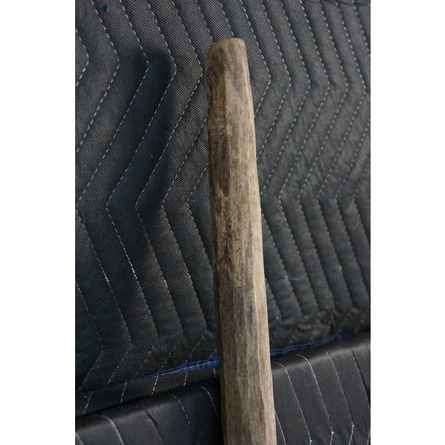 Antique 19th Century Primitive Wooden Farmhouse Grain Malt Shovel 58" For Sale - Image 4 of 16