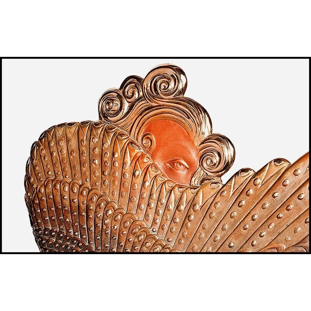 Erte Authentic Bronze Sculpture on a Table Mirror "Coquette", listed with the Submit Best Offer option Accepting OFFERS...