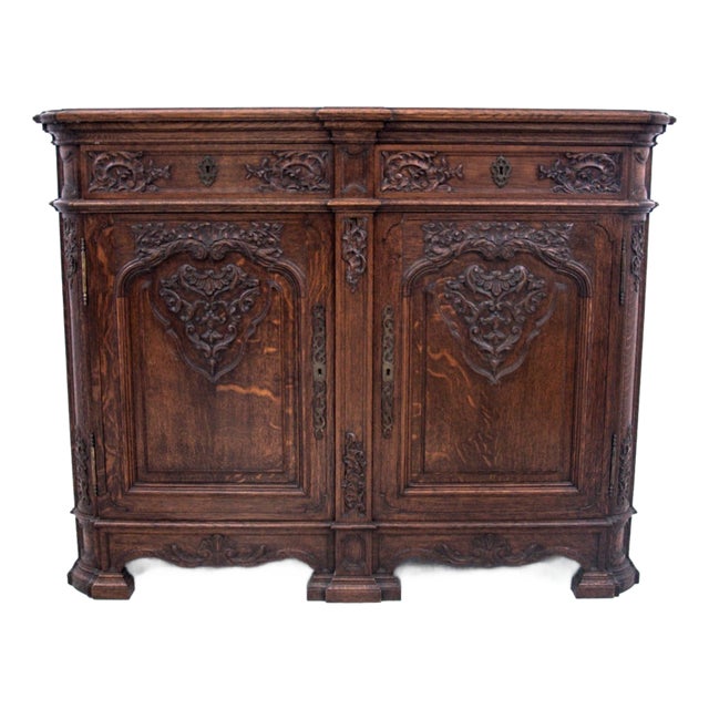 Oak Cabinet, France, 1920s For Sale