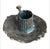 Brass Brutalist Torch-Cut Patinated Brass Candle Lantern Chandelier Attributed to Tom Greene for Feldman Lighting c.1960s For Sale - Image 8 of 10