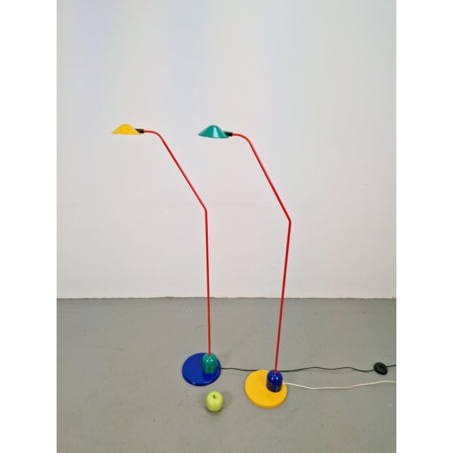 Vintage Floor Lamps from Happylight, 1980s, Set of 2 For Sale - Image 4 of 12