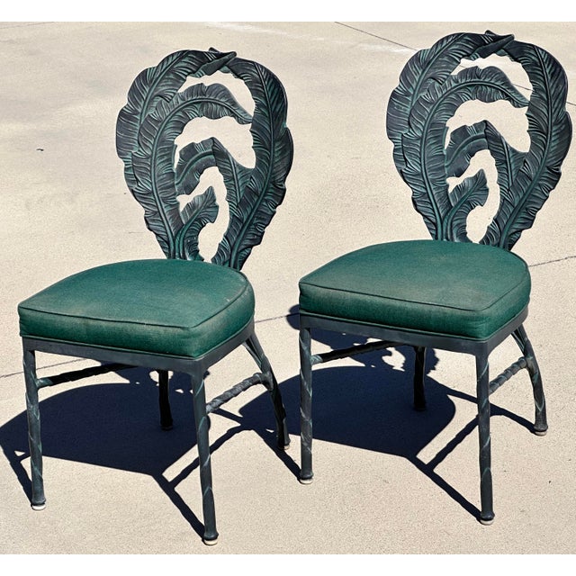 Tropitone Veneman Collection Banana Leaf Chairs and Table Chairish