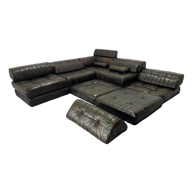 Modular DS-88 Sofa in Leather from de Sede, 1960, Set of 27 For Sale