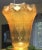 French Art Deco Glass Lamp Shade Beautiful Etch Design Edge has rough areas Flaw on rim 2.25 rim . See picture See close...