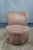 Pair of Vintage Modern Rotating Microfiber Slipper Accent Chairs For Sale - Image 10 of 11