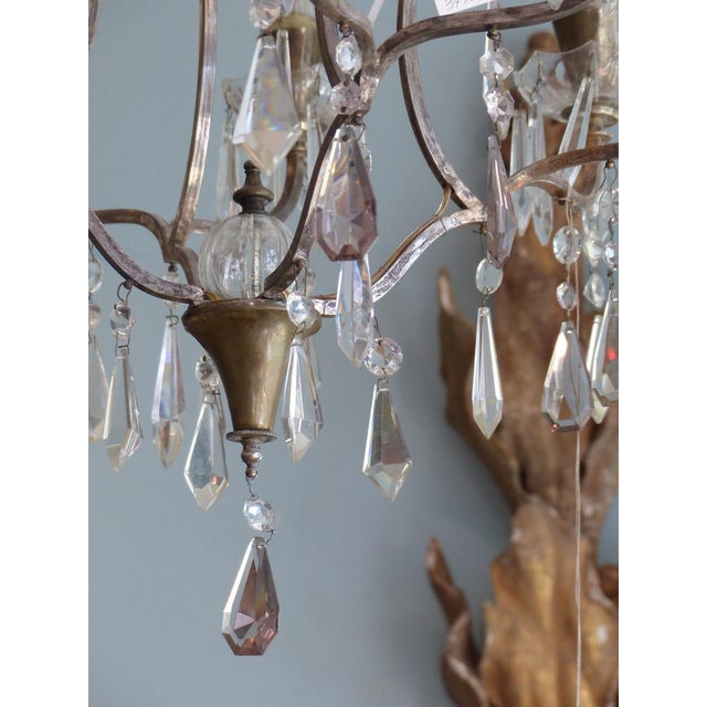 Mid-Century Modern Mid 20th Century Swedish 8-Light Brass Chandelier For Sale - Image 3 of 7