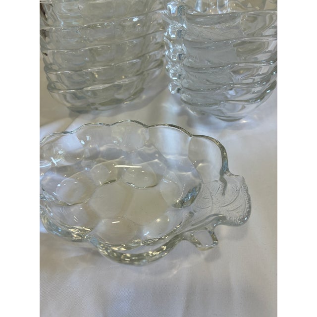 Vintage Pressed Glass Grape Shaped Bowls - Set of 12 For Sale In Oklahoma City - Image 6 of 9