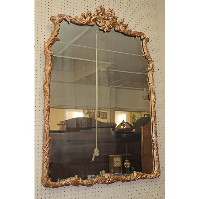 French Early 20th Century Louis XV French Style Gold Gilt Mirror 38 X 54 For Sale - Image 3 of 8