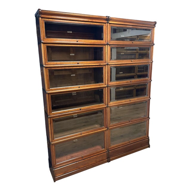 Antique Bookcase from Globe Wernicke, 1890s, Set of 12 For Sale