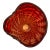 1970s Red Murano Pinched Glass Vase For Sale - Image 9 of 10