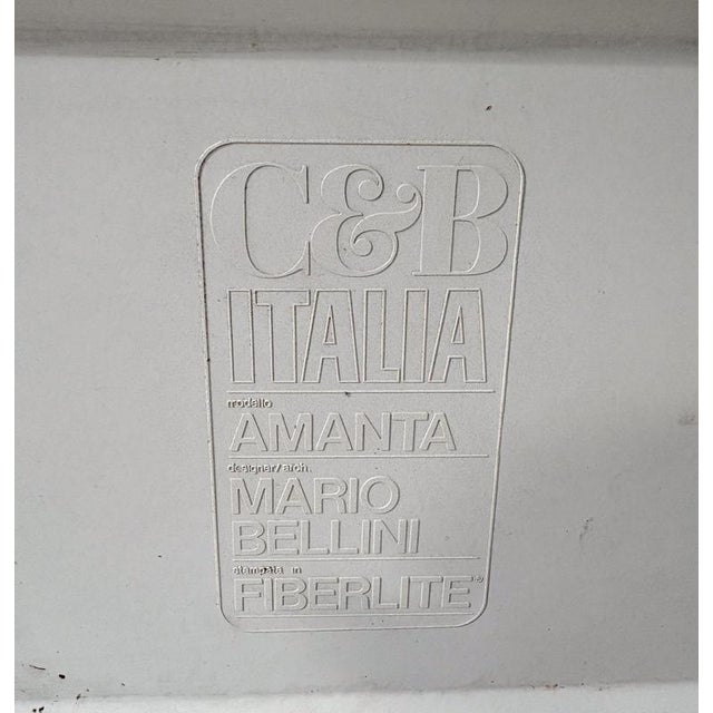 Mid-Century Modern Amanta Lounge Chairs attributed to Mario Bellini for C&B Italia, 1960s, Set of 2 For Sale - Image 3 of 8