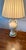 Urn Porcelain Vintage Lamp With Floral Designs For Sale - Image 6 of 12