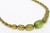 Vintage Chartreuse Green Resin Diamond Faceted Necklace For Sale - Image 4 of 8