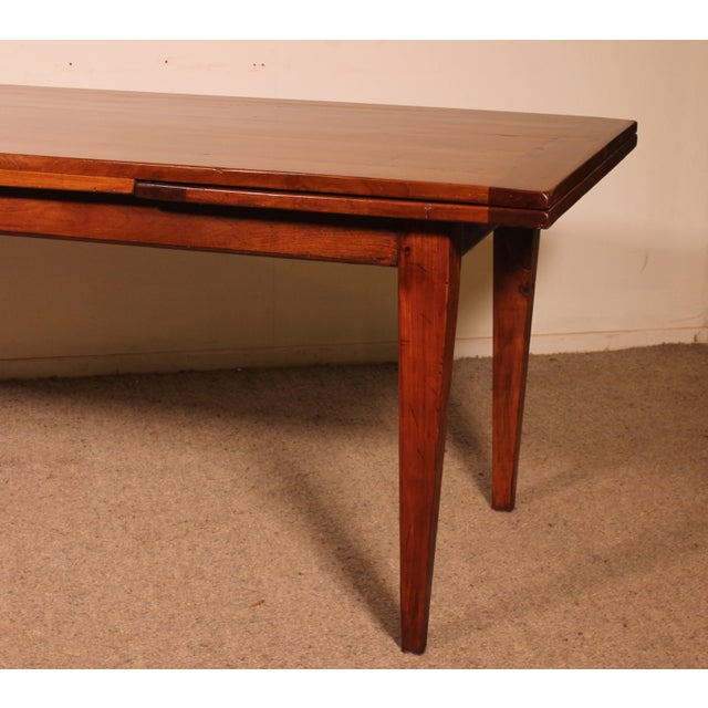 Antique Extendable Table in Cherry For Sale - Image 11 of 14