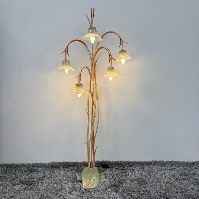 Large Postmodern Luce Doro Series Antinea Floor Lamp in Murano Glass by Jean-François Crochet for Terzani, 1980s For Sale - Image 10 of 17