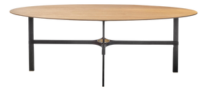 Beato Oak and Iron Table by Baka Studio