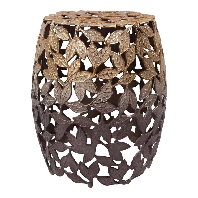 The Olive Leaf Side Table/Stool For Sale