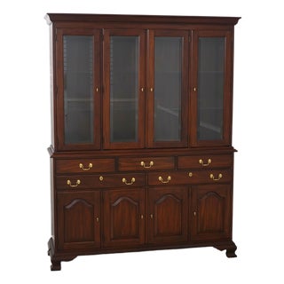 Henkel Harris 4 Door Mahogany China Cabinet For Sale