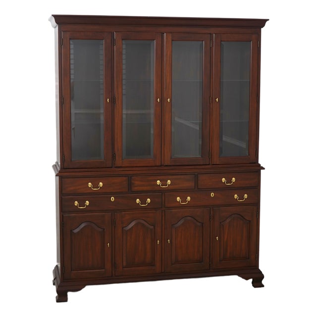 Henkel Harris 4 Door Mahogany China Cabinet For Sale