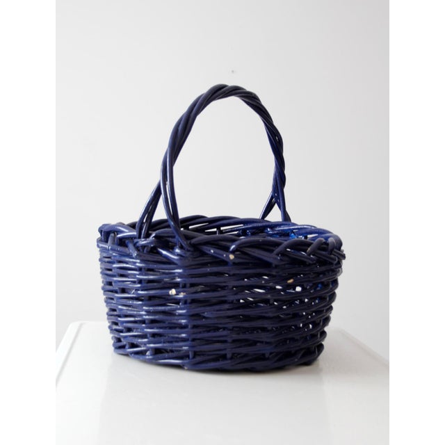 Large Vintage Handle Basket Chairish