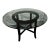 Crate & Barrel 48” Halo Glass Dining Table For Sale