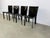 Vintage Black Leather Dining Chairs, 1970s, Set of 4 For Sale - Image 3 of 10