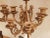 Vintage Italian Pair of 7-Light Gilt Bronze & Marble Figural Cherub Candelabras For Sale - Image 10 of 18