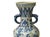 Oriental Distressed White Blue Relief People Motif Porcelain Art Vase For Sale In San Francisco - Image 6 of 15