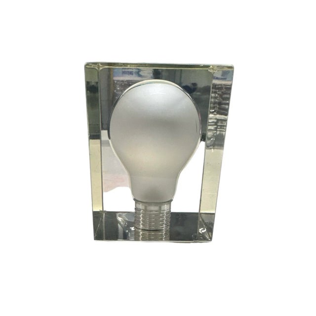 Vintage 1970s Lucite Paperweight For Sale - Image 4 of 6