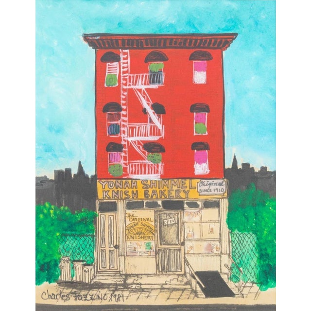 Charles Fazzino (American, b. 1955), Yonah Schimmel's Knish Bakery, Mixed Media on Paper, 1981, ink, marker, and acrylic,...