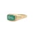 2.76 Carat Prong Set Emerald Signet Ring Size 6.5 For Sale - Image 4 of 17