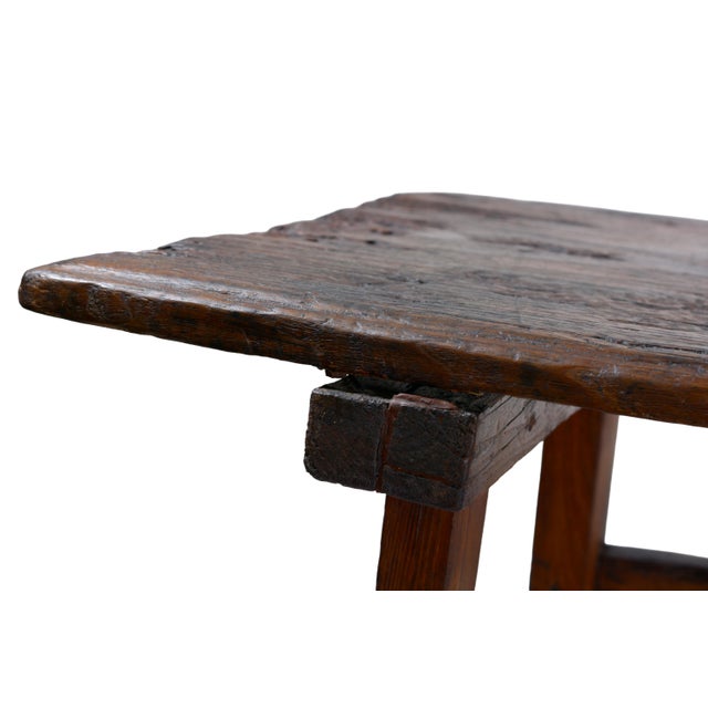 Antique Early 19th Century Italian Rustic Farmhouse Console Table For Sale - Image 5 of 8